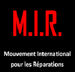 Logo MIR-France historique dont le texte est rouge et blanc sur fond noir.